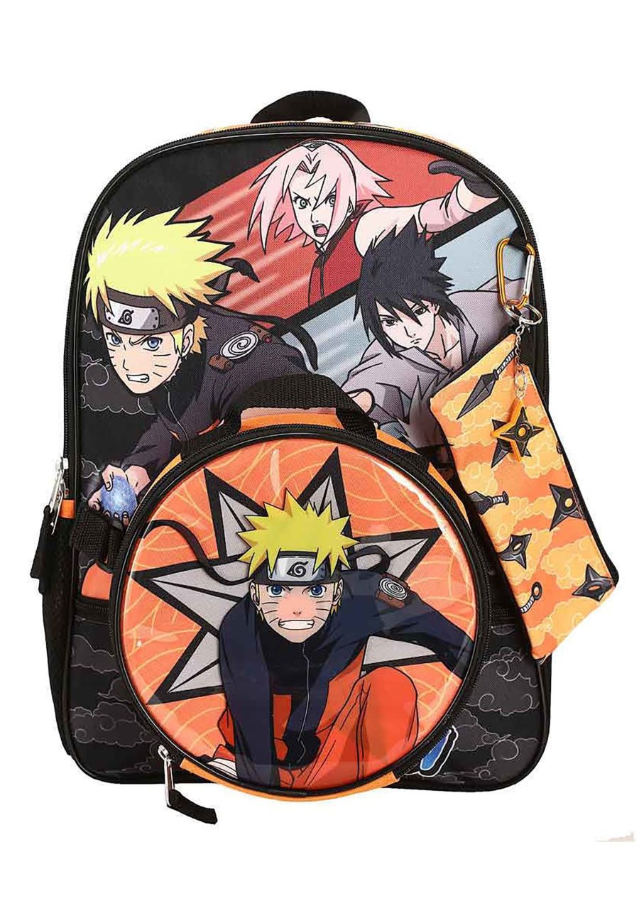 Naruto Characters 5 Piece Backpack Set