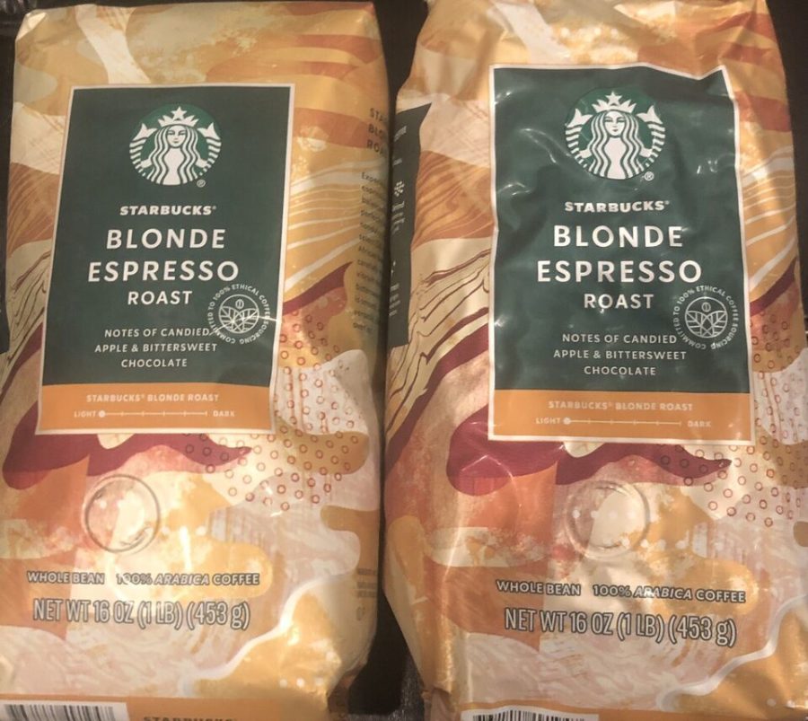 New Starbucks Blonde Espresso Roast Whole Bean 100% - 2 lbs (2-pack)