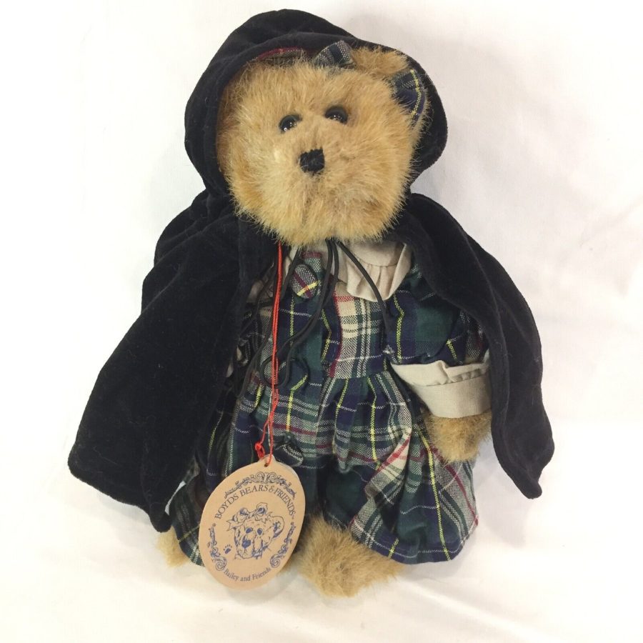 New Tags Boyds Bears Bailey Bear Brown Plush Stuffed Animal With Cape & Dress