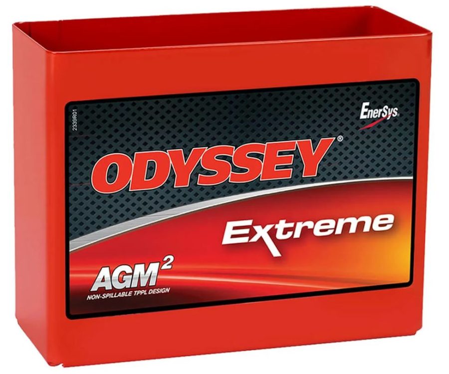 ODYSSEY ODS-AGM16L ODYSSEY PC680, Group 16; AGM Absorbed Glass Mat; 12 Volt; 170 Cold Cranking Amps/ 520 Pulse Hot Cranking Amps; Internal Threaded Brass M6 Receptacle Terminal With M6 SS Bolts; 7.2 Inch Length; 3 Inch Width; 6.4 Inch Height