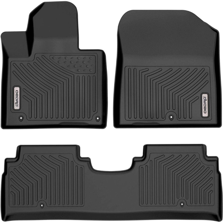 OEDRO? Floor Mats for 2016-2021 Kia Sorento, Unique Black TPE All-Weather Guard Floor Liner Set