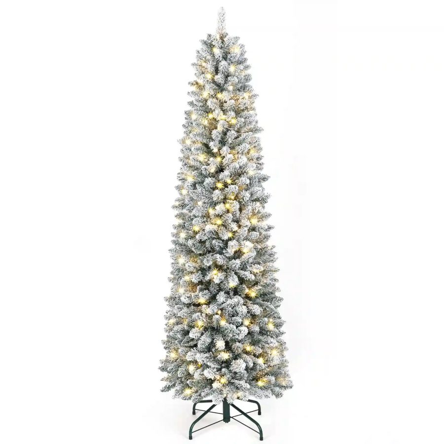 OasisCraft Pre-Lit Christmas Tree with with 8 Modes Remote - 6FT