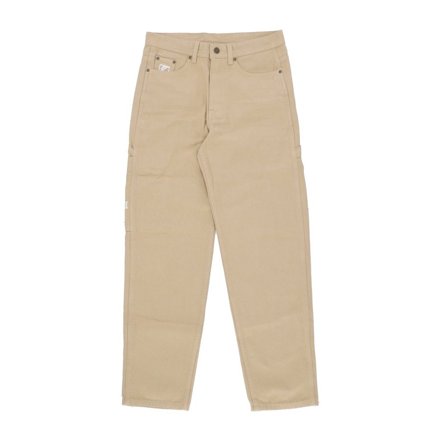 Og Washed Baggy Workwear Pants Sand Men's Long Trousers