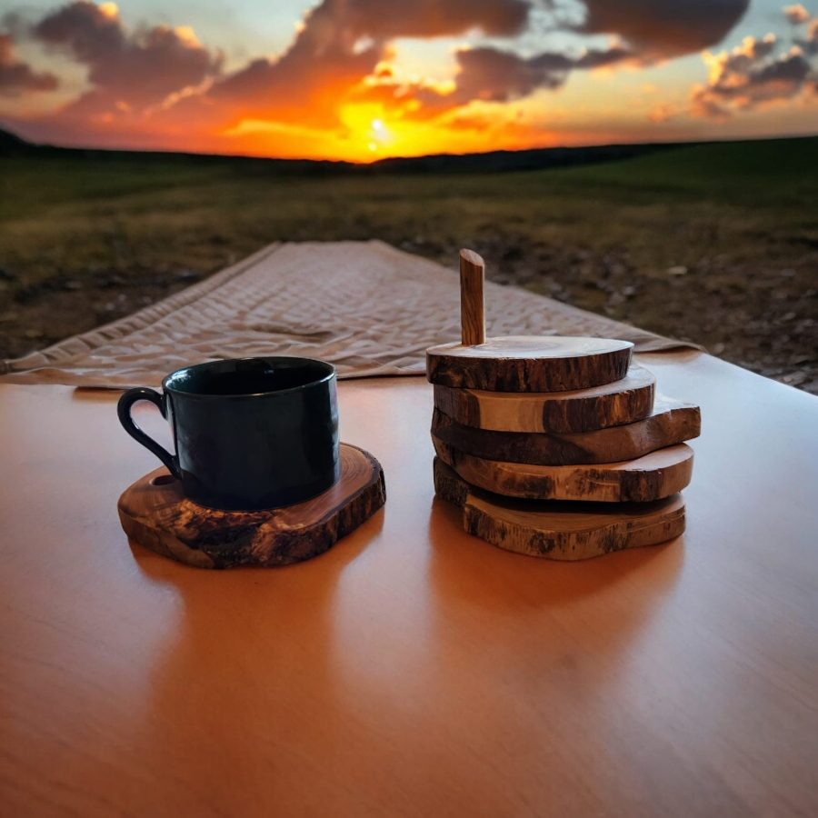 Olive Wood Natural Coaster