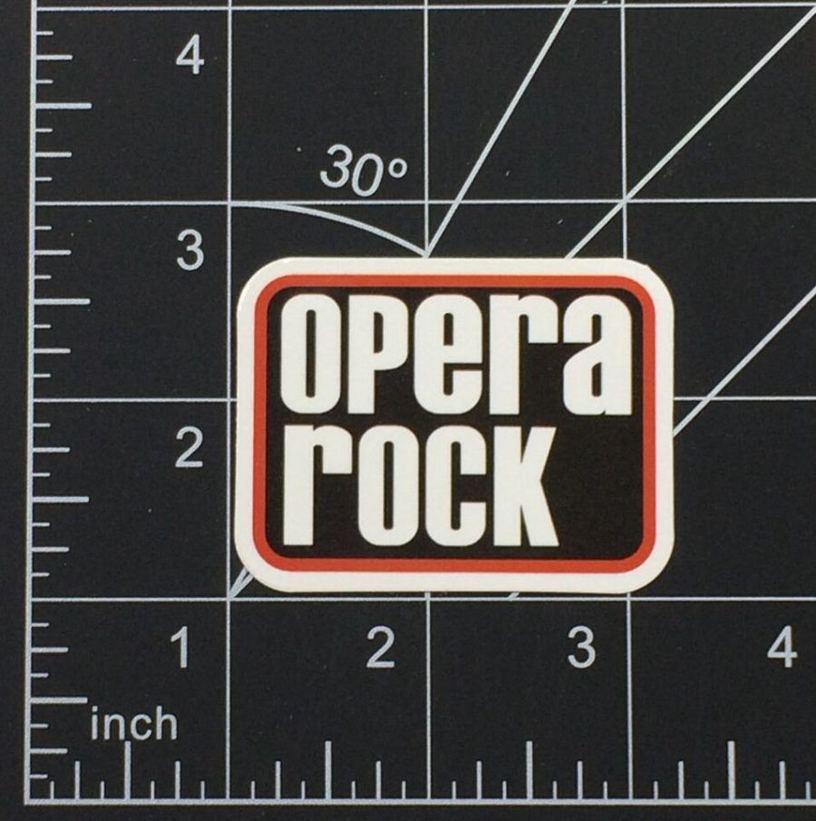 Opera Rock - Vinyl Sticker Rock Logo Band Durable Waterproof Sunproof