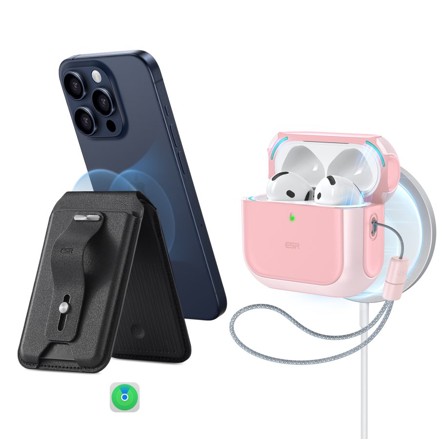 Orbit Hybrid Everyday-Carry Bundle for AirPods 4 Pink