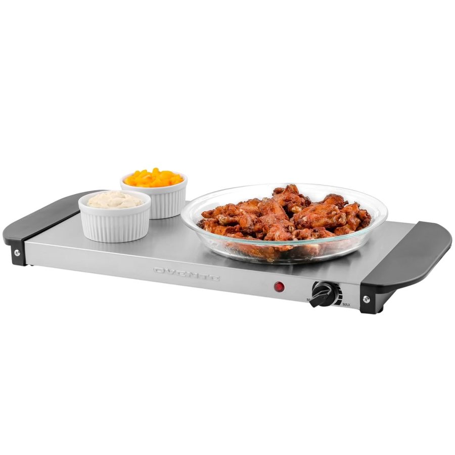 Ovente Electric Warming Tray with Adjustable Temperature Control Perfect for Buf