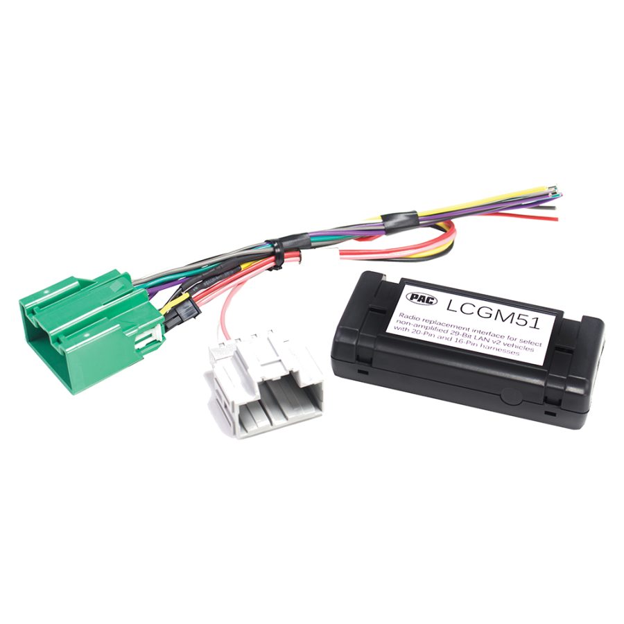 PAC LCGM51 Radio Replacement Interface For Non-amplified 29-bit Gm Lan V2 Vehicles With 20-pin And 16-pin