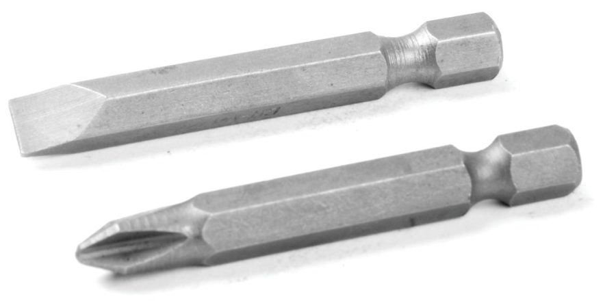 PERFORM TOOL W8598 SCREWDRIVER BIT SET, Slotted/ Phillips Bit; 1/4 Inch/ #2; 2 Inch Shank; Chrome Vanadium Steel