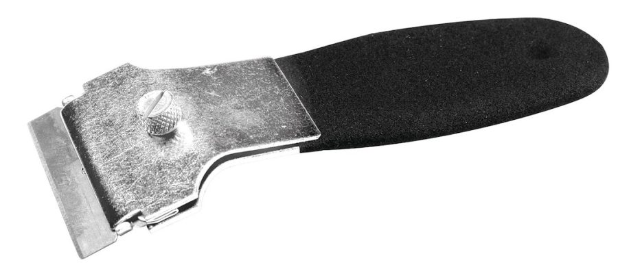 PERFORM TOOL W993 SCRAPER-SINGLE BLADE, 4 Inch Length; Non Adjustable; Rigid; 1.3 Inch Blade Width; Single