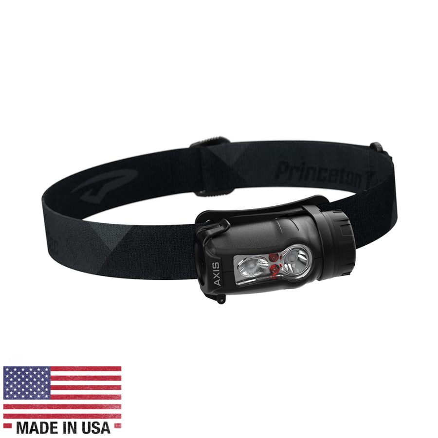 PRINCETON TEC AXRC21-BK/DK AXIS RECHARGEABLE LED HEADLAMP - BLACK/GREY