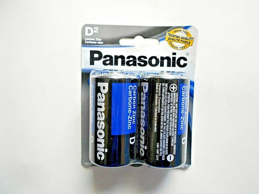 Panasonic Super Heavy Duty Power Carbon Zinc D cell 2 pack