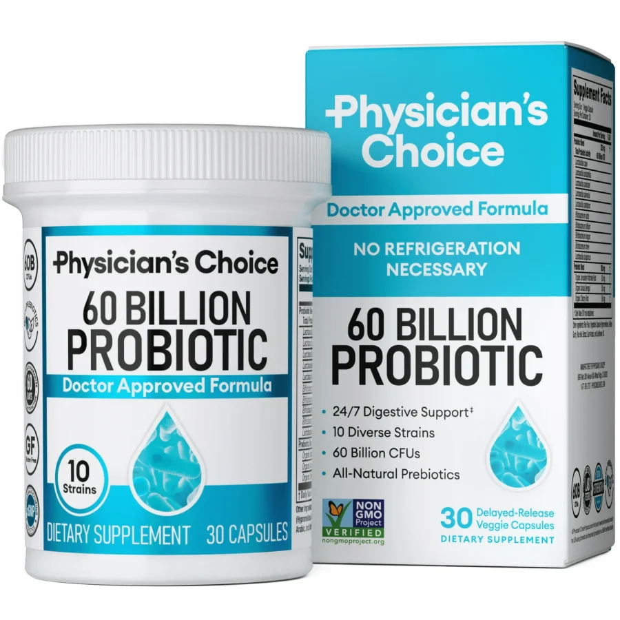 Physician's Choice 60 Billion Probiotic for Women and Men, 30 Count