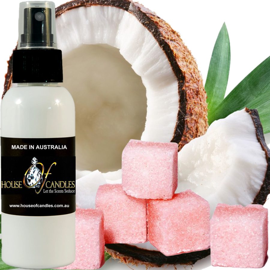 Pink Sugar & Coconut Car Air Freshener Spray Deodorizer Odour Eliminator