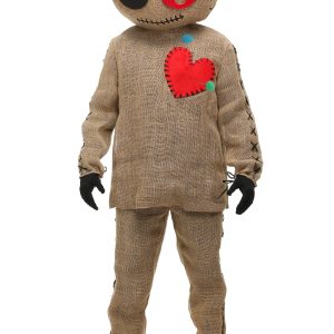 Plus Size Burlap Voodoo Doll Adult Costume