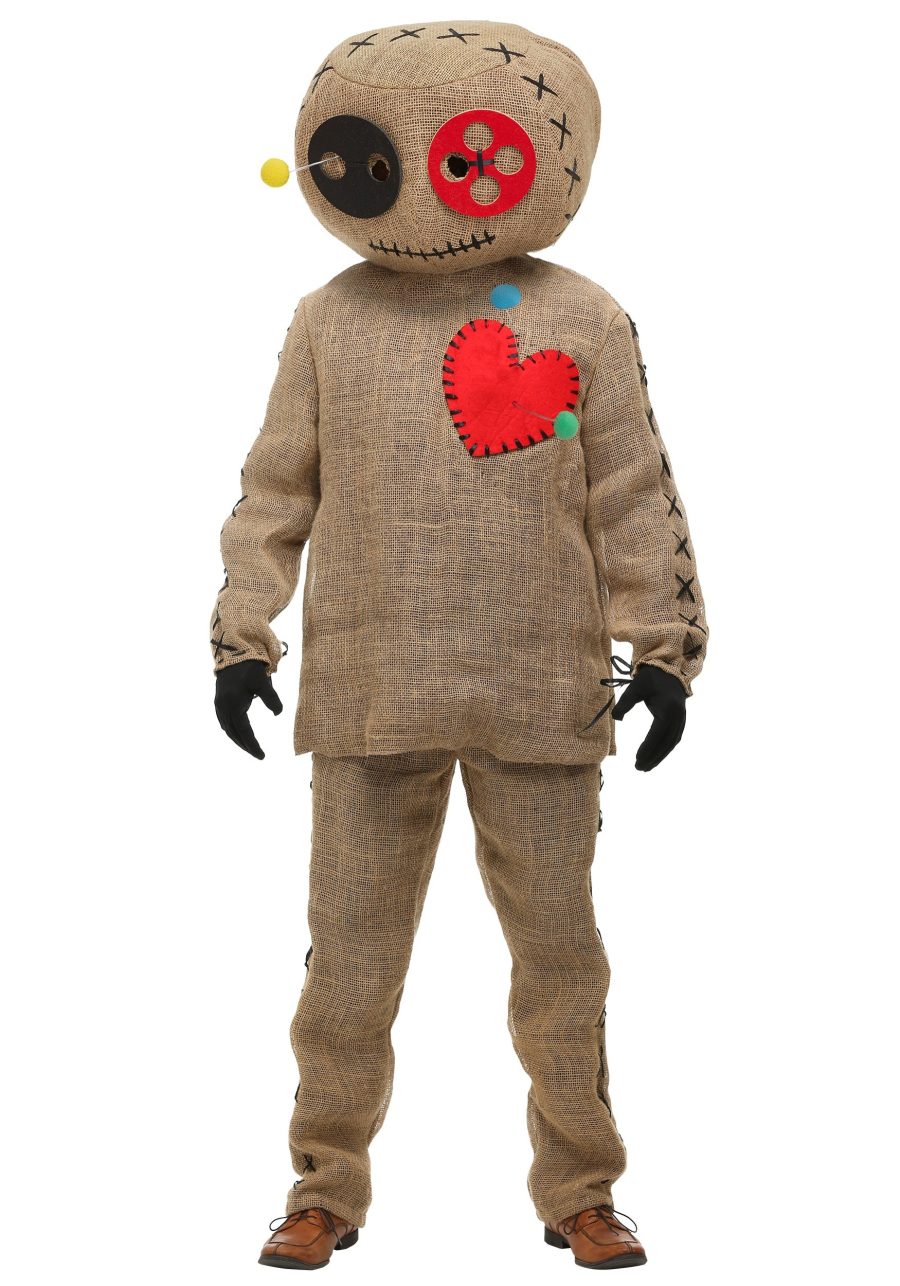 Plus Size Burlap Voodoo Doll Adult Costume