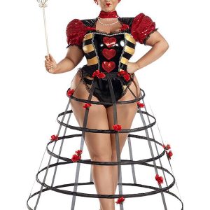 Plus Size Caged Heart Queen Costume for Women