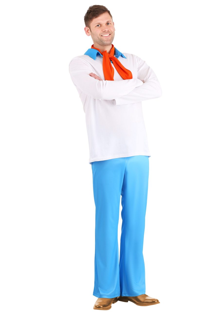 Plus Size Classic Scooby Doo Fred Costume for Men