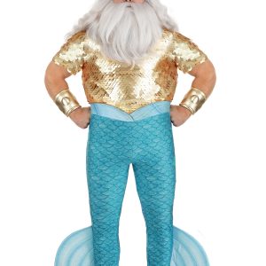 Plus Size Disney Little Mermaid King Triton Costume for Men