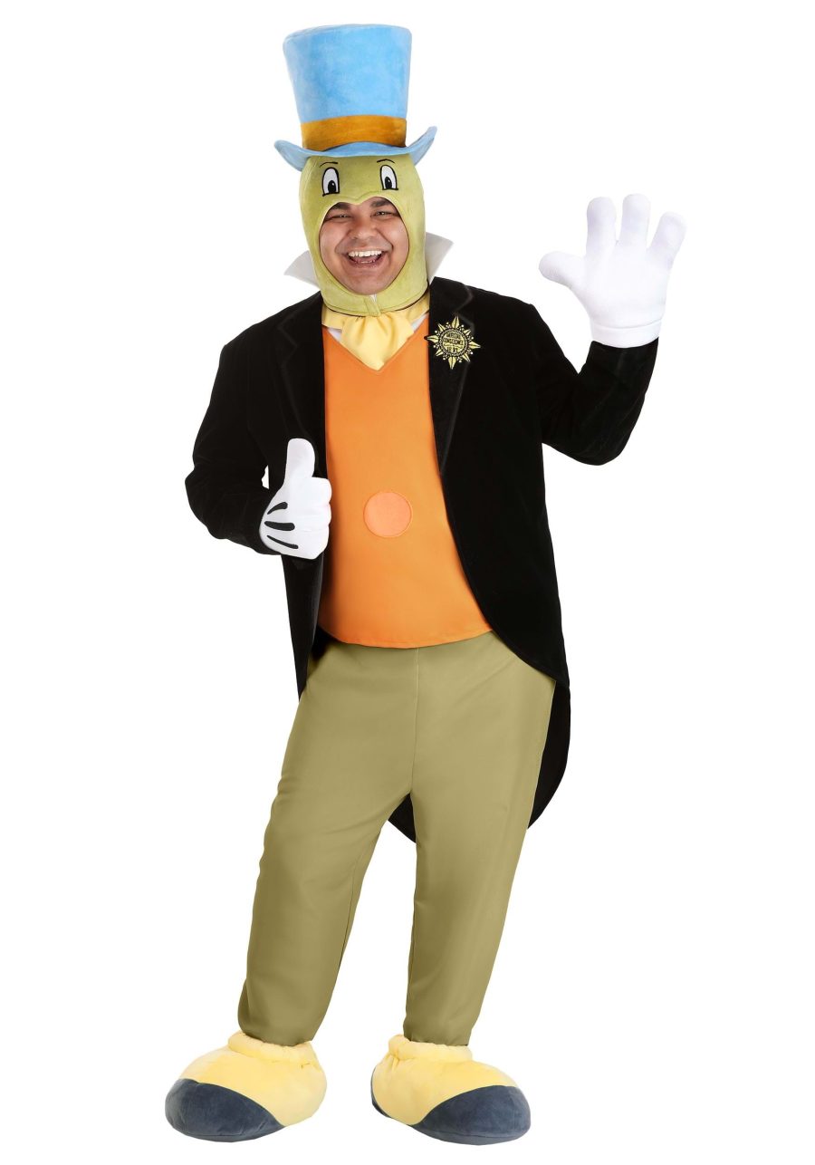 Plus Size Disney Pinocchio Jiminy Cricket Costume for Men