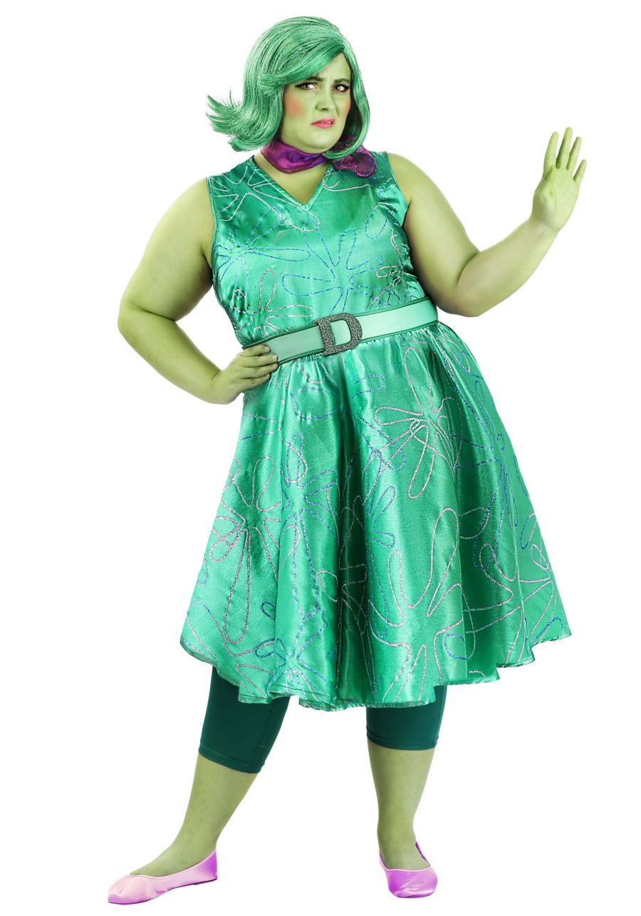 Plus Size Disney and Pixar Disgust Costume for Women