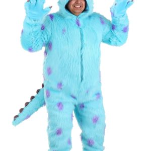 Plus Size Hooded Monsters Inc Sulley Costume for Adults