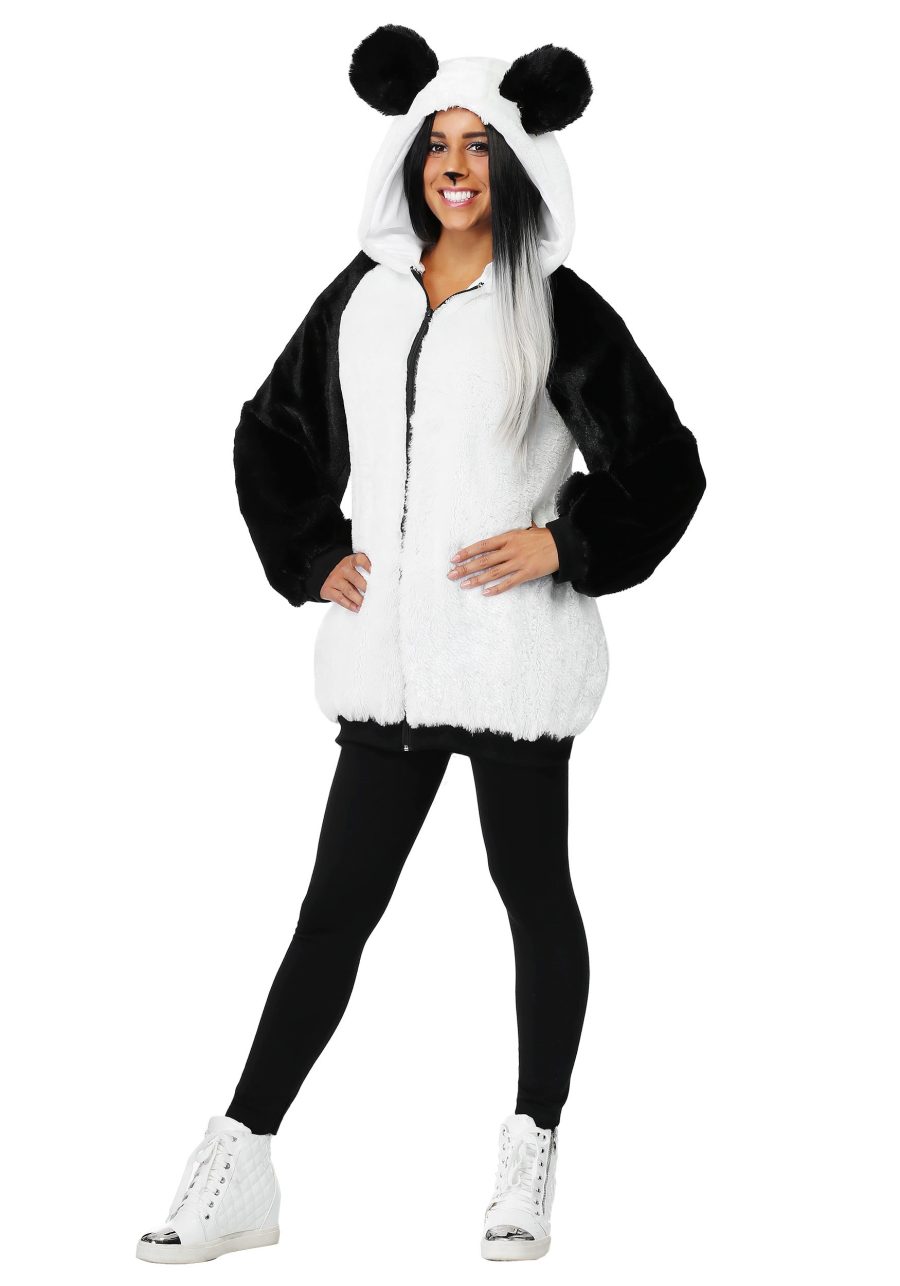 Plus Size Panda Hooded Jacket Women's Costume