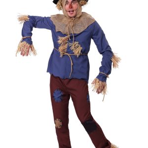 Plus Size Patchwork Scarecrow Adult Costume