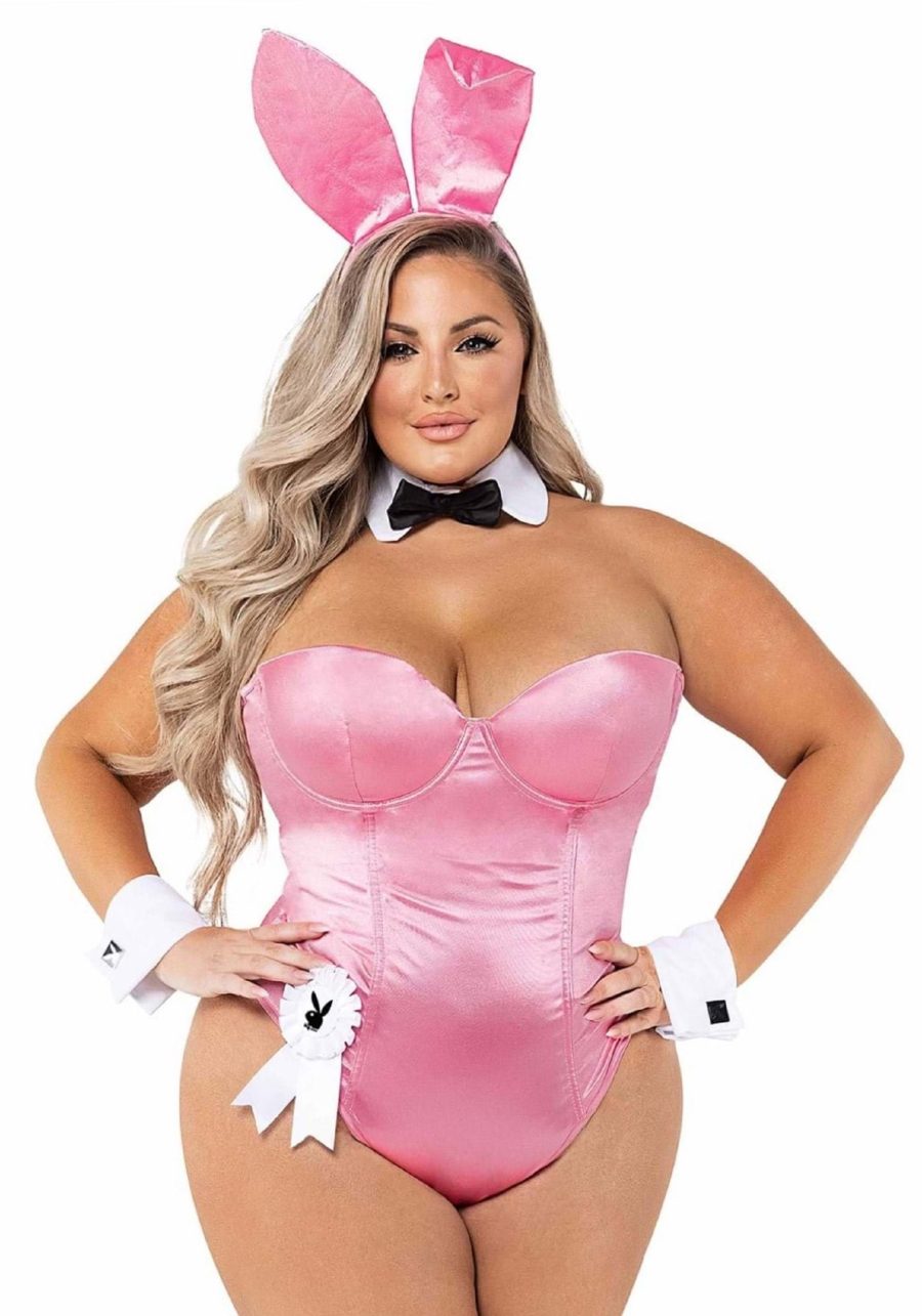 Plus Size Pink Playboy Bunny Costume