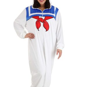 Plus Size Stay Puft Marshmallow Man Costume Onesie