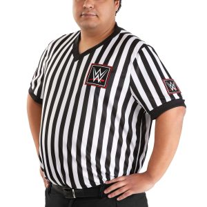 Plus Size WWE Referee Shirt Costume for Men