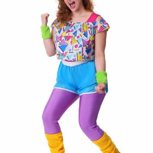 Plus Size Women's Work It Out 80s Costume