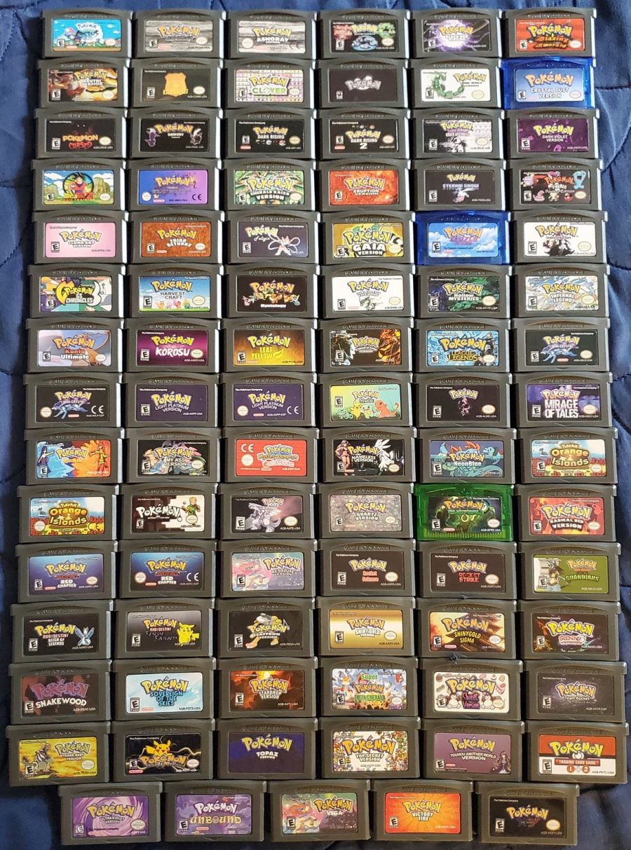 Pokemon Custom ROM GBA Video Games Cartridge Bundle Lot Variery Rare Nintendo