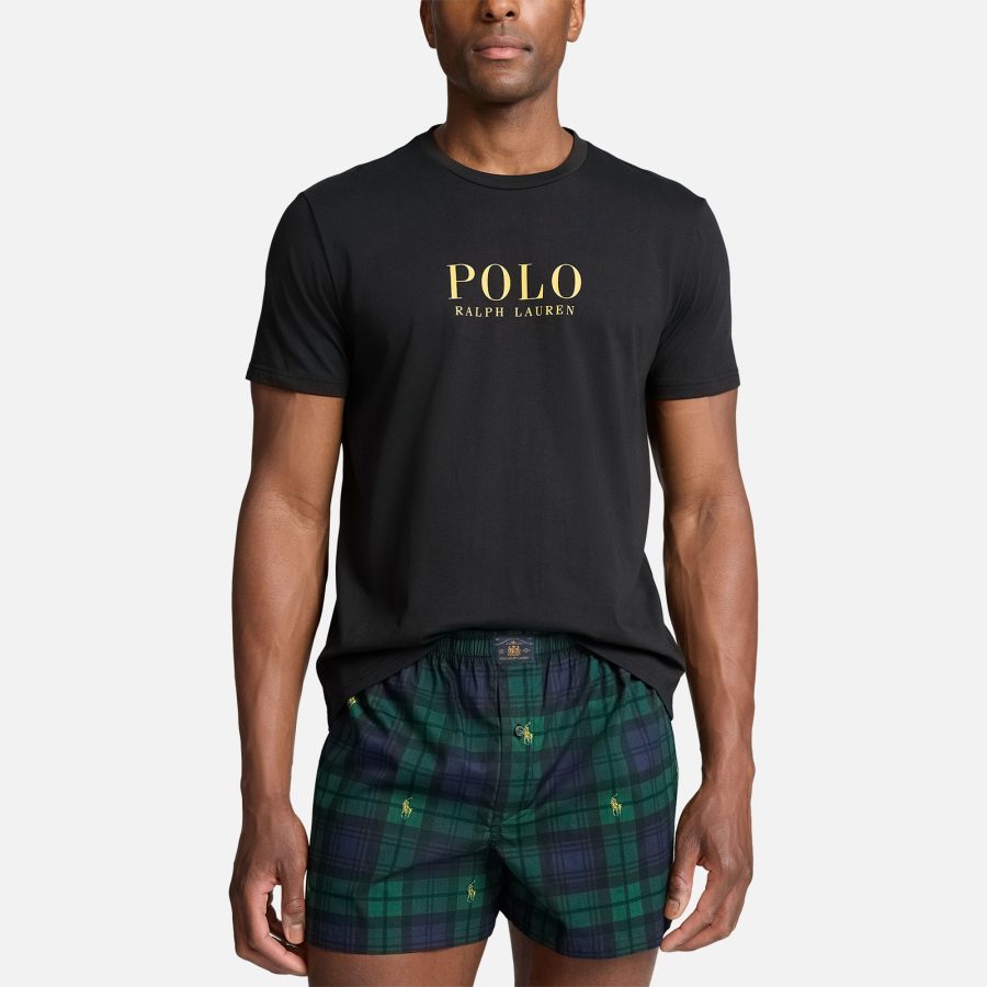 Polo Ralph Lauren Men's Sleep Gift Set - Navy/Green Plaid - M