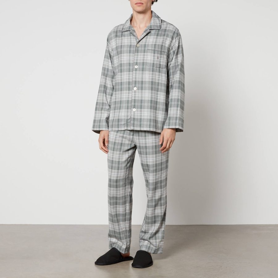 Polo Ralph Lauren Plaid Cotton-Poplin Pyjama Set - L