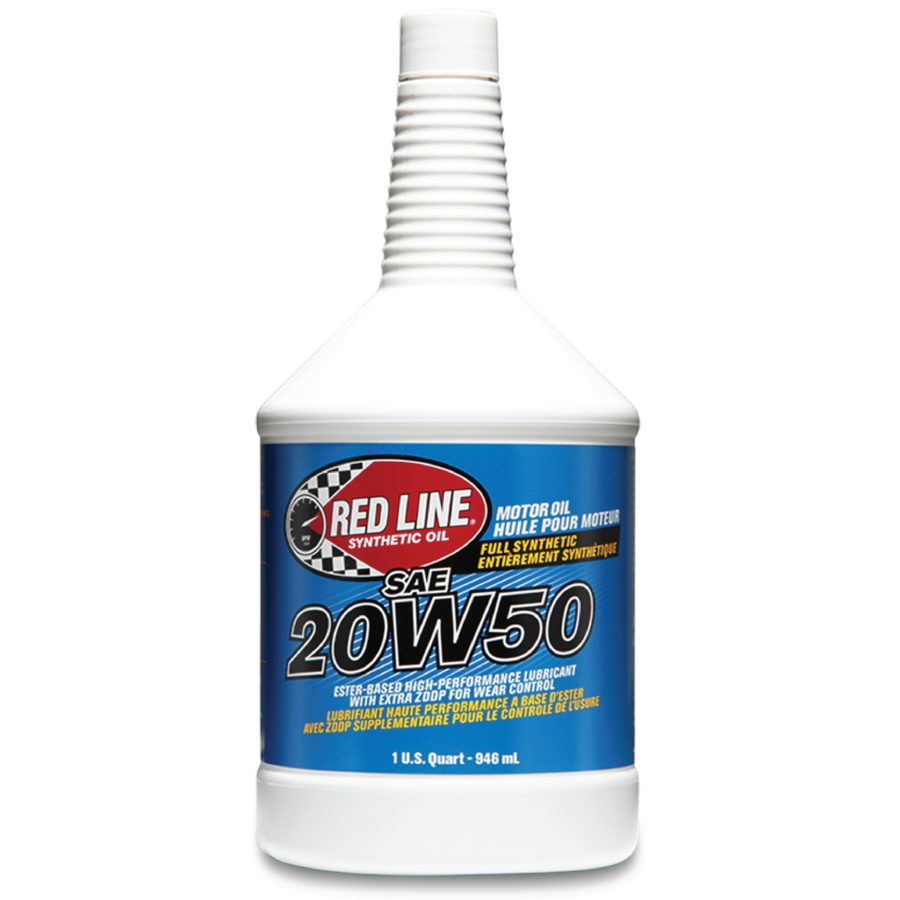 RED LINE 12504 SAE 20W50 Fully Synthetic Motor Oil - 1 Quart