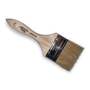 REDTREE 10003 FOOLER PAINT BRUSH (WHITE BRISTLE), 3 Inch Brush; 1/2 Inch Thickness; Double Thick Density Brush; White China Bristle; Sanded/ Pointed Wood Handle; Single; Disposable; 2 Inch Length Square Trim