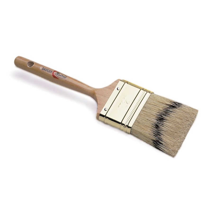 REDTREE 10011 Badger Fine Finish Natural Bristle Paint Brush - 1 INCH