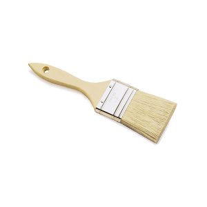 REDTREE 14032 CHIP PAINT BRUSH (WHITE BRISTLE), 2 Inch Brush; 5/16 Inch Thickness; Single Thick Density Brush; White China Bristle; Sanded/ Pointed Wood Handle; Single; Disposable; 1-3/4 Inch Length Square Trim; For Use With Epoxies/ Resins