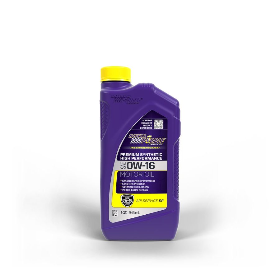 ROYAL PURPLE 01016 0W16 QT. BOTTLE, SAE 0W-16; Synthetic; 1 Quart Bottle; Single