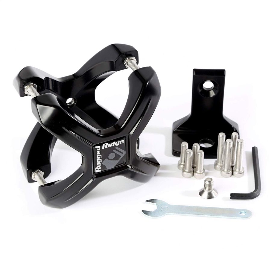 RUGGED RIDGE 11030.01 X-Clamp, Black, 2.25-3 Inches