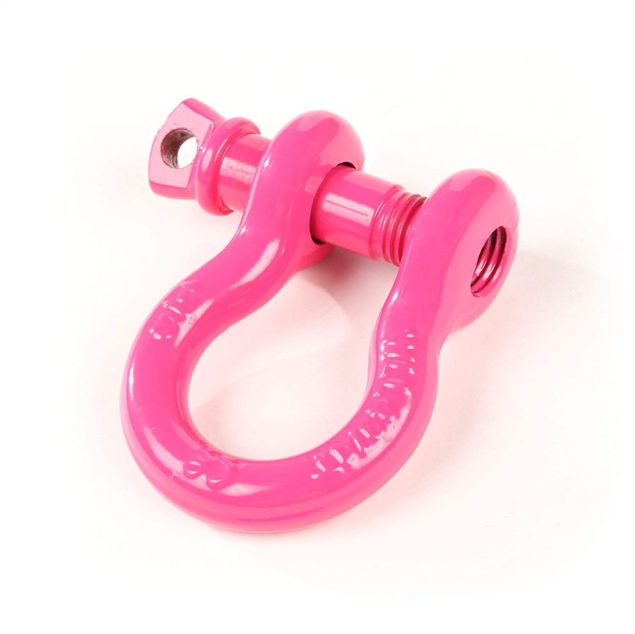 RUGGED RIDGE 11235.09 D-Ring Shackle Kit, 3/4 inch, Pink, Steel, Pair