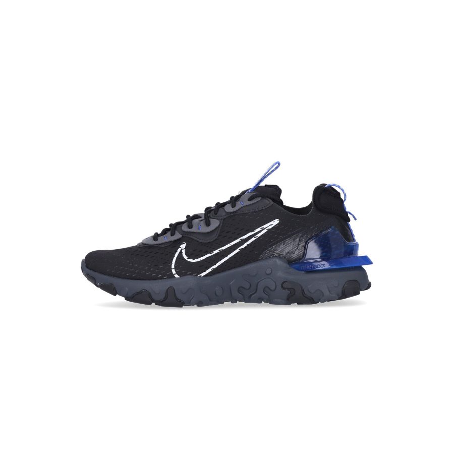 React Vision Men's Low Shoe Black/white/game Royal/iron Grey