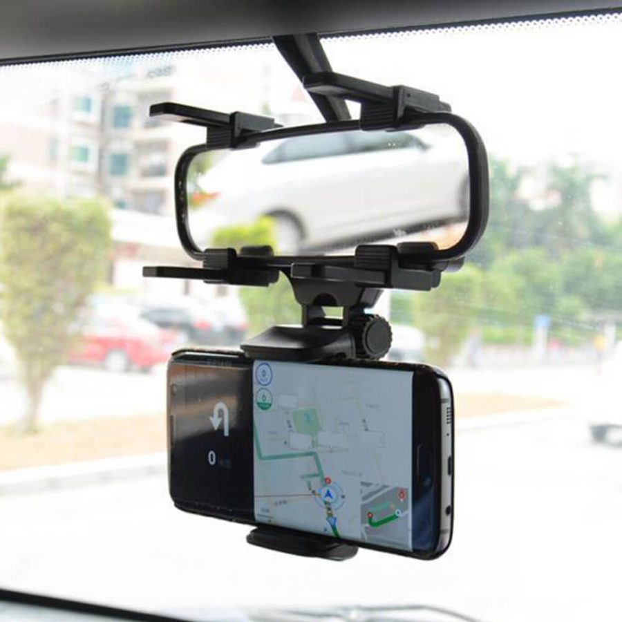 Rear View Mirror Phone Mount