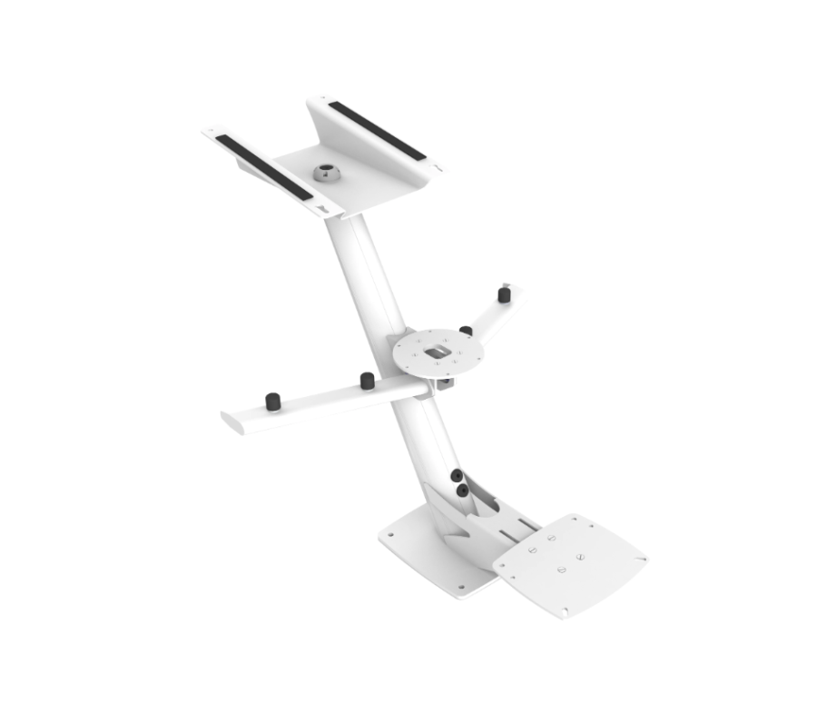 SCANSTRUT PTM-R1-SL TAPERED MAST FOR RADAR AN, Used To Mount Starlink High Performance WiFi Antenna/ Thermal Camera/ Aerials/ Radar Antenna(Raymarine/ Garmin/ Simrad/ Lowrance); Tapered Mast; 31.83 Inch Width x 32.3 Inch Height; White; Aluminum