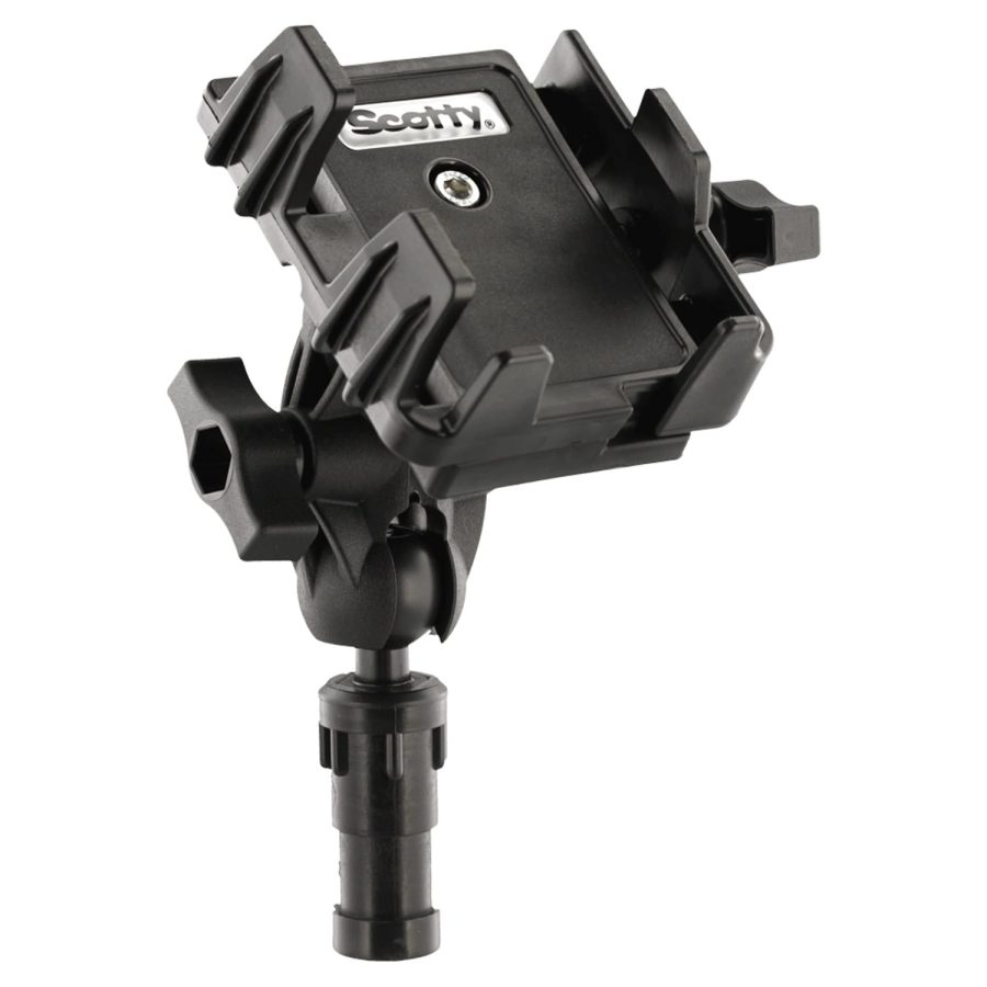 SCOTTY 139 0Phone Holder w/Post, Track & Rail Mounts