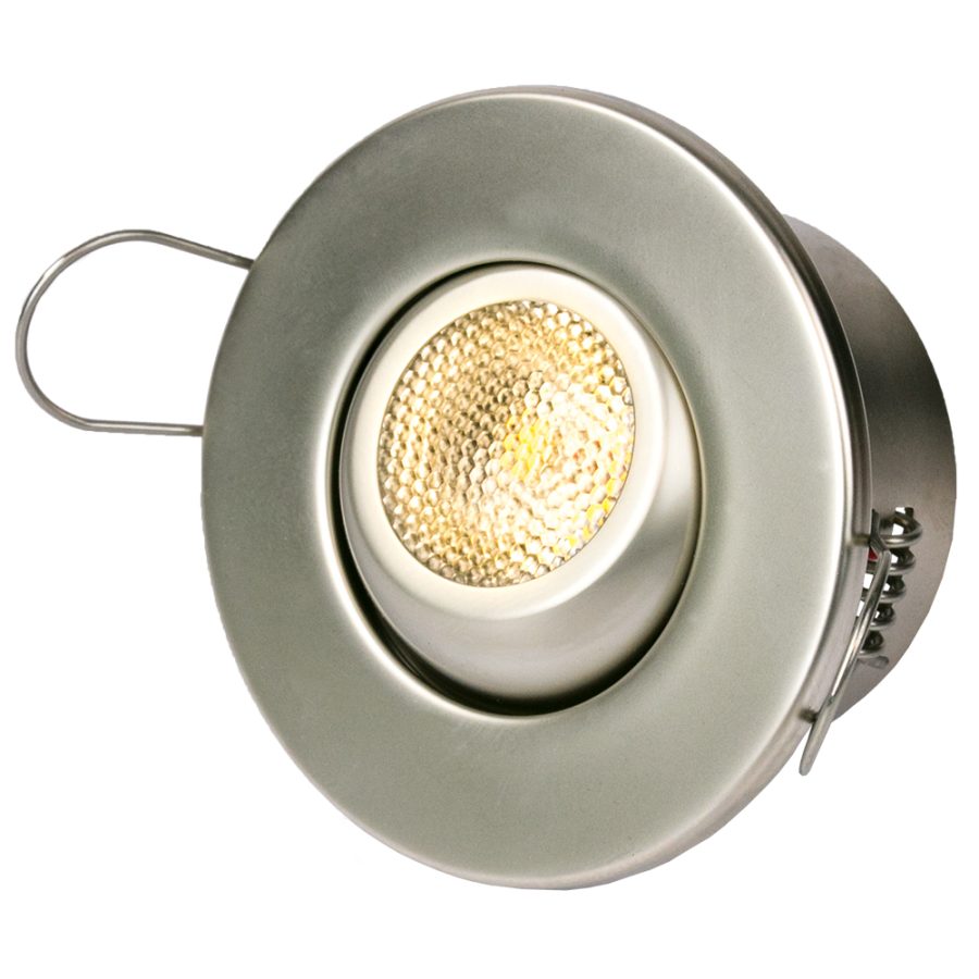 SEA-DOG 404520-1 DELUXE HIGH POWERED LED OVERHEAD LIGHT ADJUSTABLE ANGLE - 304 STAINLESS STEEL