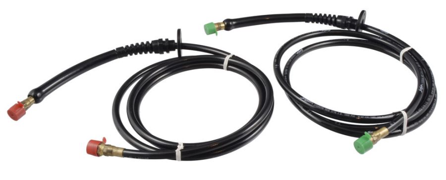 SEASTAR HO8116 SS O/B HOSE KIT STND. BULKHEAD 2, Use With All SeaStar And BayStar Steering Systems; 16 Foot Length; Black; With Pre-Attached Hose Fittings On Both Ends; Set Of 2