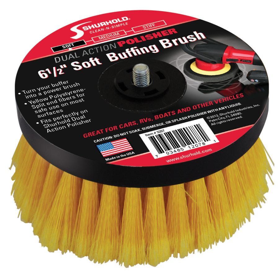 SHURHOLD 3207 6 1/2 INCH SOFT BRUSH FOR DUAL ACTION POLISHER