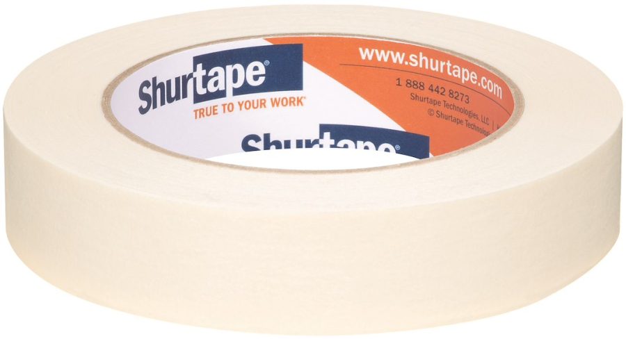 SHURTAPE 140431 CP 105 NAT-24MM X 55M- 36 RLS, General Purpose Grade; Used For Non-Critical Bundling And Labeling Applications; 0.94 Inch Width x 60 Yard Length; Natural; Rubber Adhesive With Crepe Paper Backing; Single